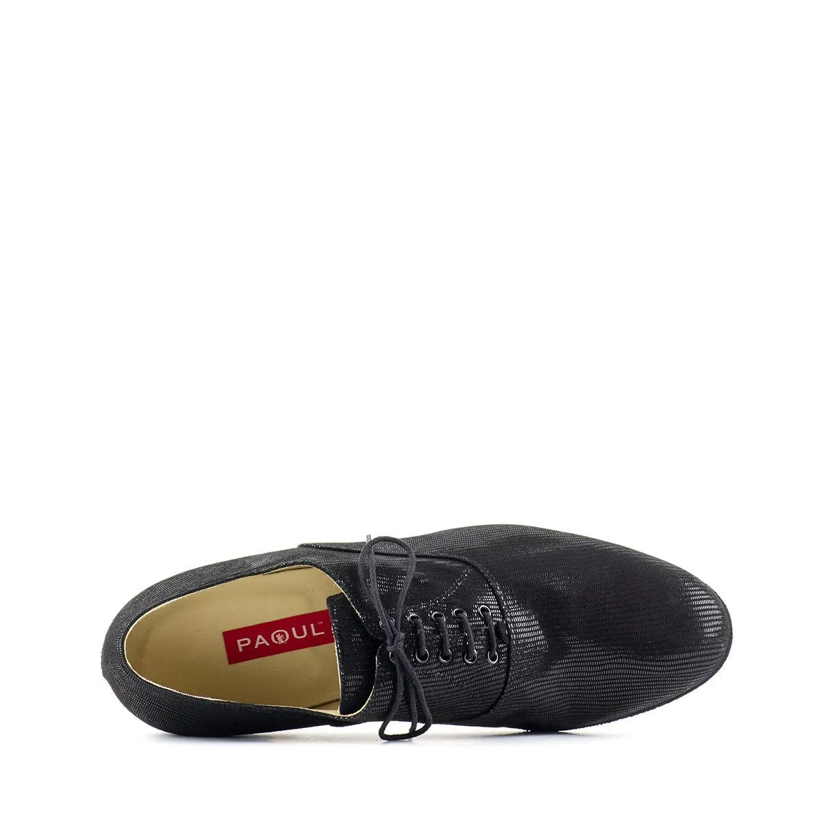 Paoul 6612 Black Lizard printed suede